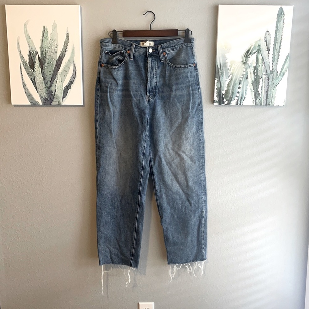 Madewell Dadjean Raw Hem Jeans Style MC577 Size 27